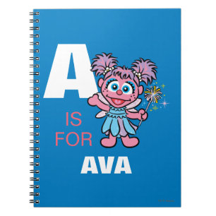 A is for Abby Cadabby   Add Your Name Notebook