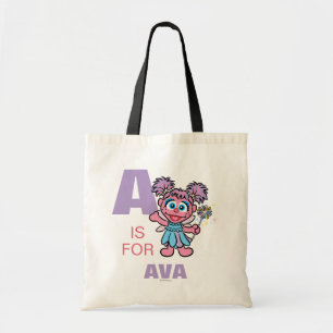 A is for Abby Cadabby Add Your Name Tote Bag