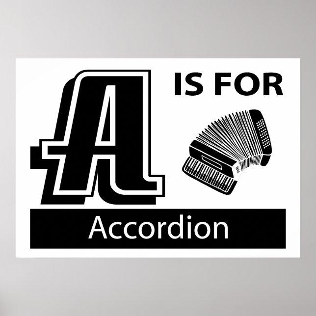 A Is For Accordion Poster (Front)