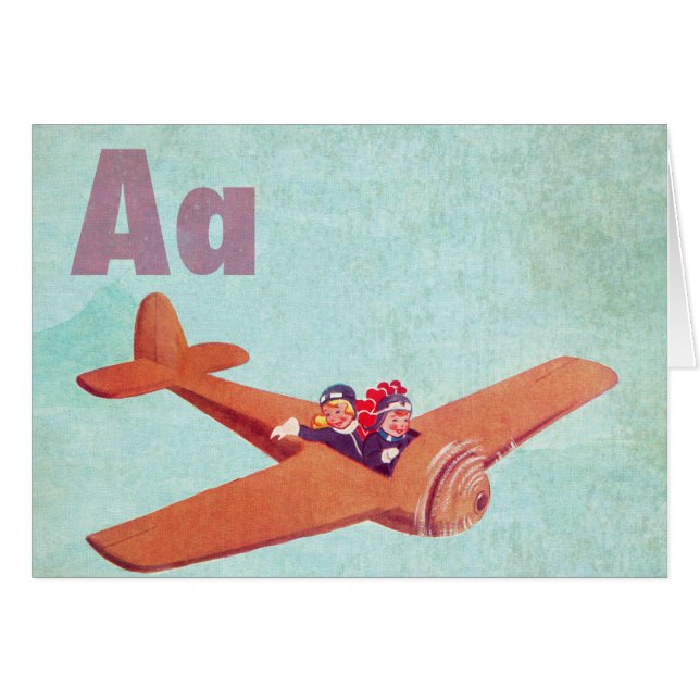 A is for Aeroplane (Front Horizontal)