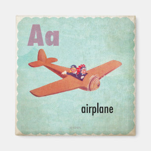 A is for Aeroplane Magnet