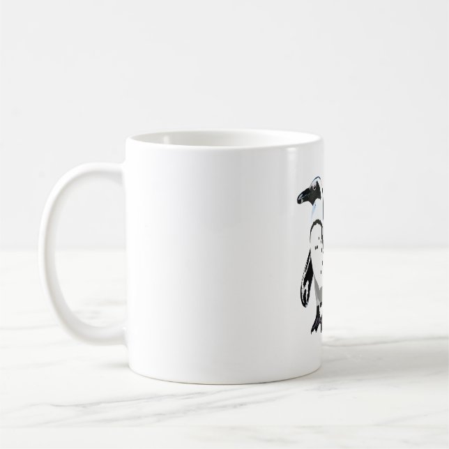 A is for African Penguin Keeper Coffee Mug (Left)