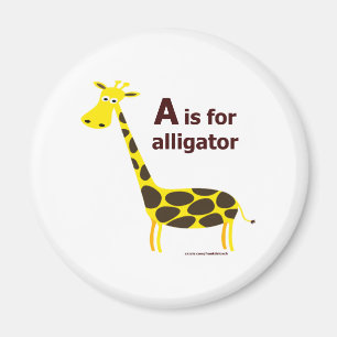 A IS FOR ALLIGATOR T-SHIRTS AND GIFTS MAGNET