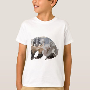 A is for American Badger  T-Shirt
