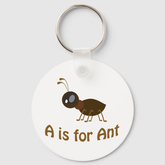 A is for Ant Key Ring (Front)