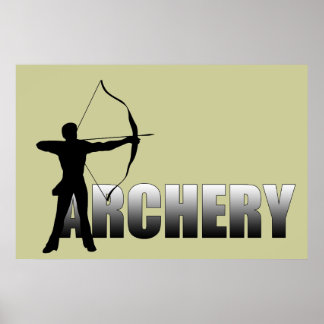 A is for Archer - Archery Poster