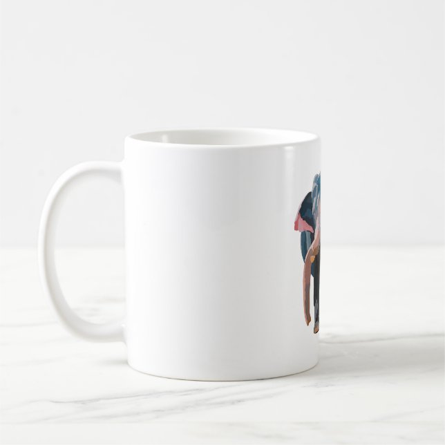 A is for Asian Elephant Keeper Coffee Mug (Left)