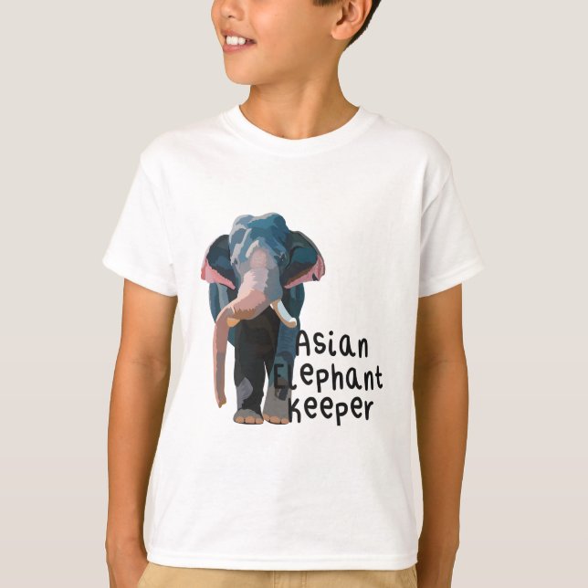 A is for Asian Elephant Keeper T-Shirt (Front)
