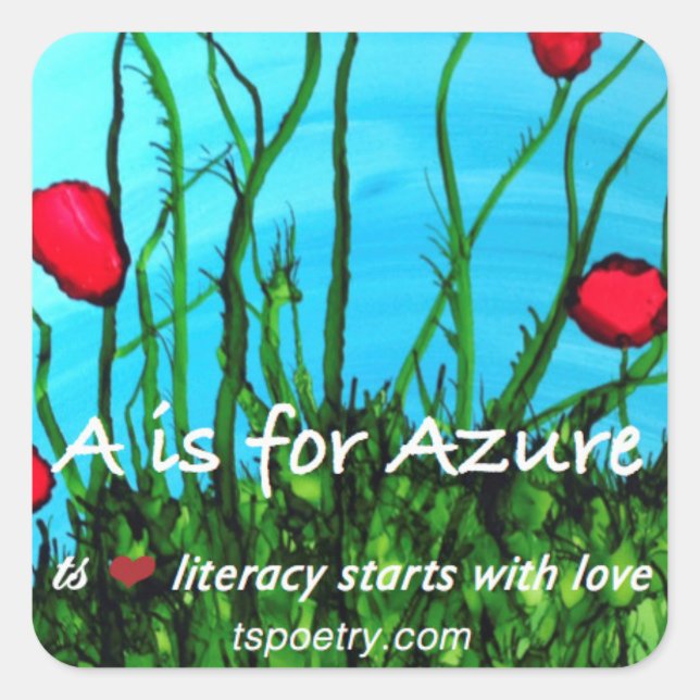 A Is for Azure Stickers (Front)