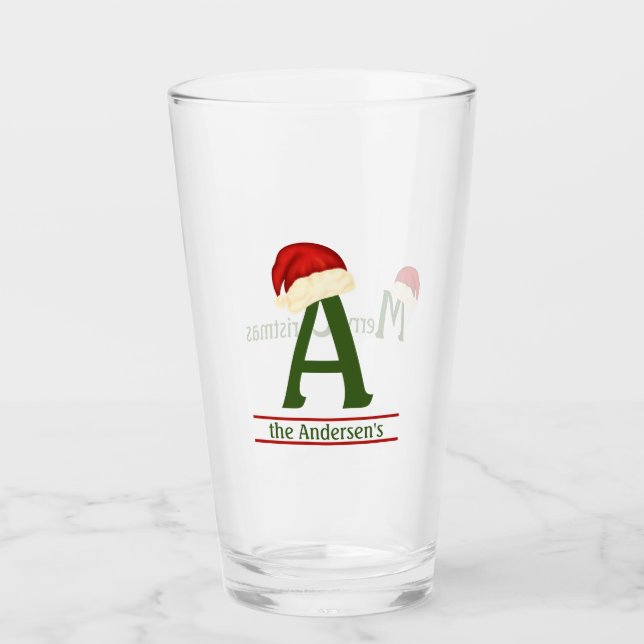 “A” is for… Glass Tumbler (Front)