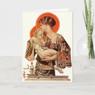 A J.C. Leyendecker Illustrated Christmas Card