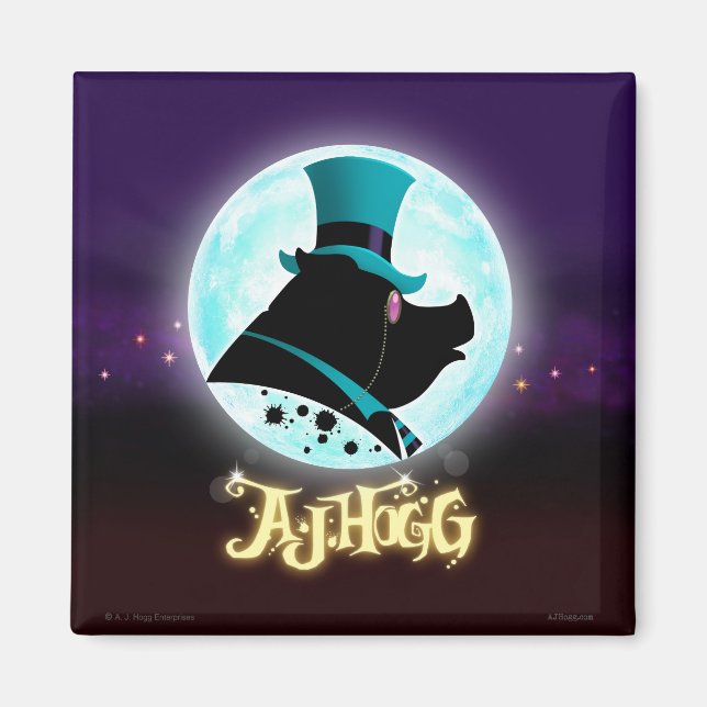 A. J. HOGG WISHING MOON MAGNET (Front)