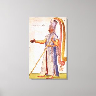 A Janissary or soldier, 1567 Canvas Print