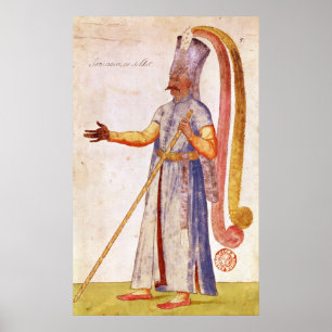 A Janissary or soldier, 1567 Poster