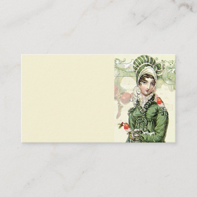 A Jaoyous Noel, Jane Austen Inspired Place Card (Front)