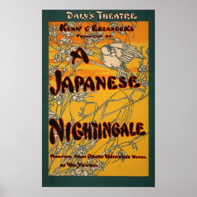 A Japanese Nightingale Theatrical Play Poster (Front)