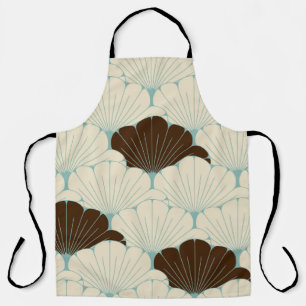 a Japanese style seamless tile with exotic foliage Apron