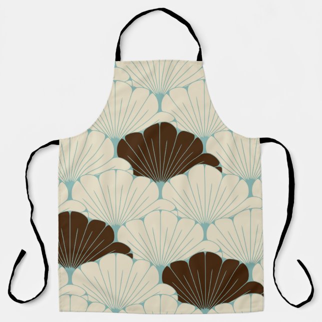 a Japanese style seamless tile with exotic foliage Apron (Front)