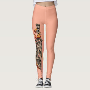 A Japanese-style sword (katana or similar) with a  Leggings