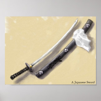 A Japanese Sword Poster