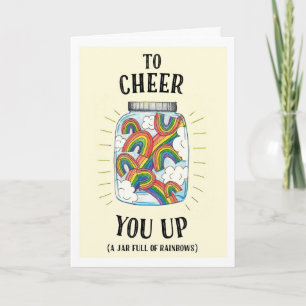 A Jar Of Rainbows to Cheer You Up Rainbow Cards
