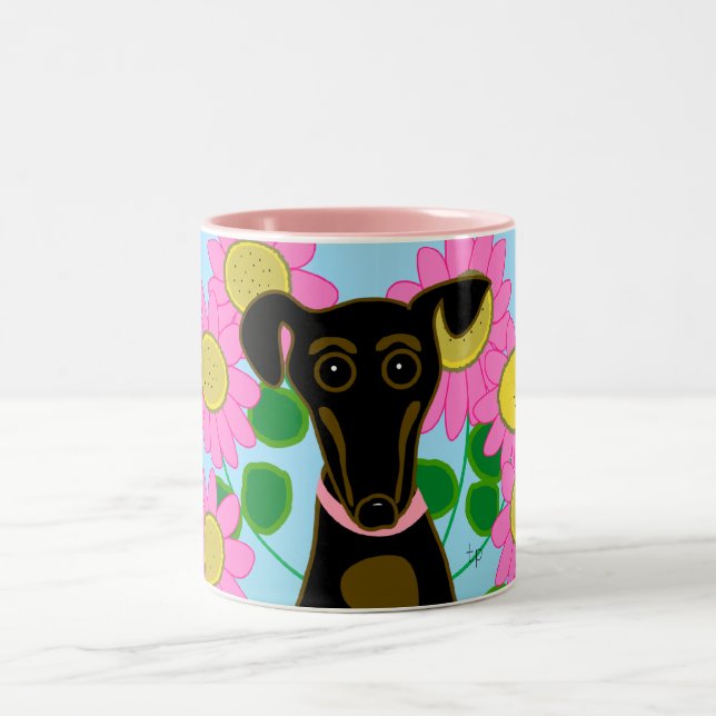 A Jazzy Day Two-Tone Coffee Mug (Center)