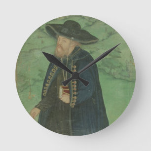 A Jesuit priest, inscribed in Persian: 'Jahangir S Round Clock