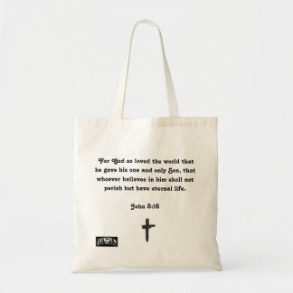 a Jesus tote bag