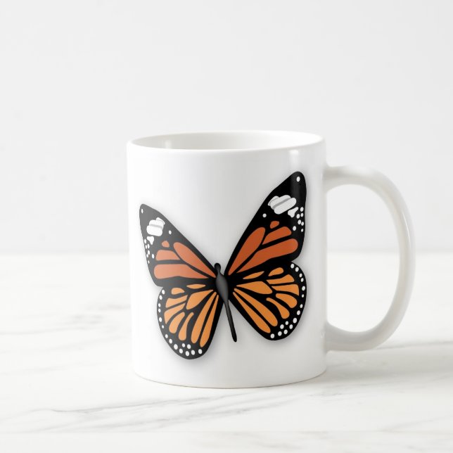 A Jewelled Monarch Butterfly Coffee Mug (Right)