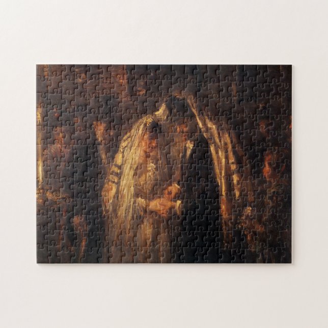 A Jewish Wedding by Jozef Israels - Circa 1903 Jigsaw Puzzle (Horizontal)