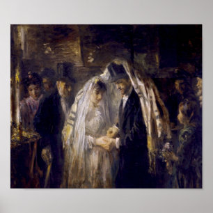 A Jewish Wedding by Jozef Israëls Poster