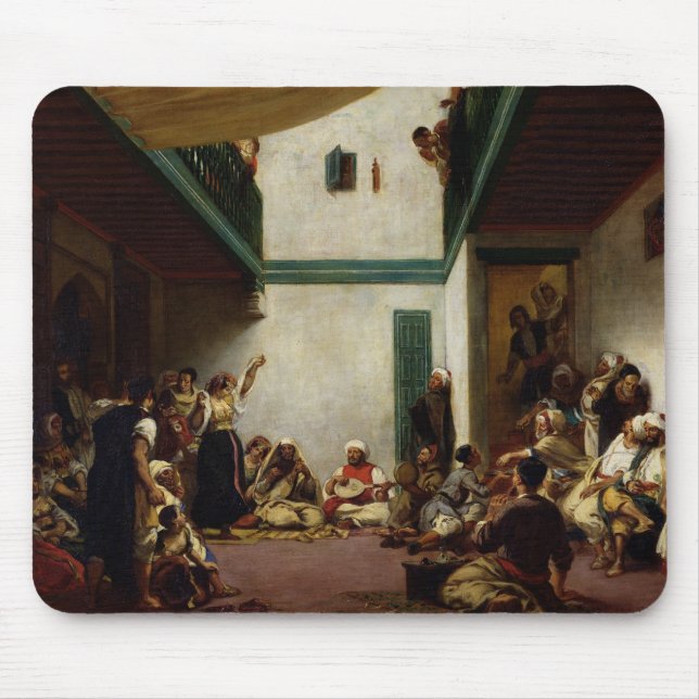 A Jewish wedding in Morocco, 1841 Mouse Mat (Front)