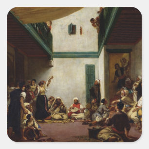 A Jewish wedding in Morocco, 1841 Square Sticker