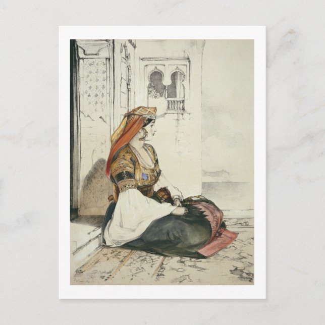 A Jewish Woman of Gibraltar, from 'Sketches of Spa Postcard (Front)