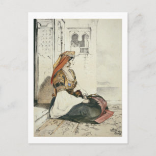 A Jewish Woman of Gibraltar, from 'Sketches of Spa Postcard