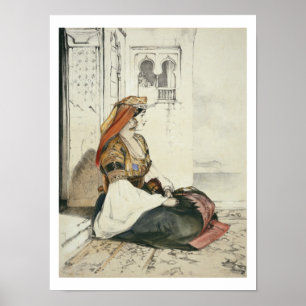 A Jewish Woman of Gibraltar, from 'Sketches of Spa Poster