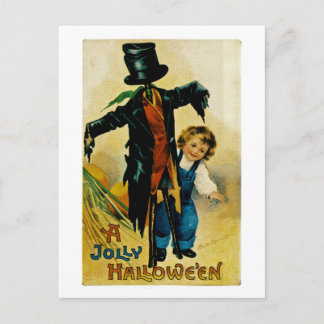 A Jolly Halloween Holiday Postcard