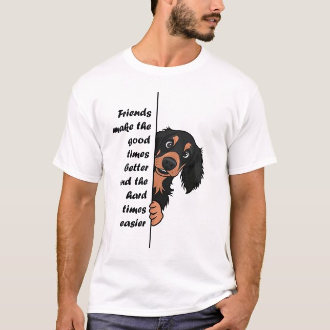 a Jordan Setter dog T-Shirt (Front)