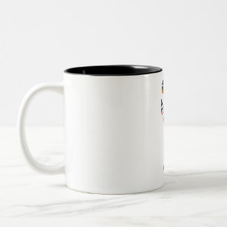 A journey of 100 miles Two-Tone coffee mug