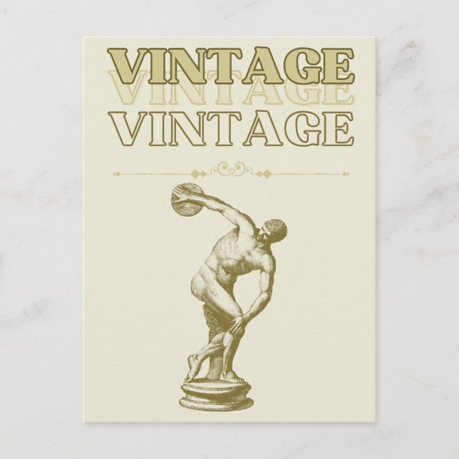 A Journey through Vintage Aesthetic Postcard (Front)