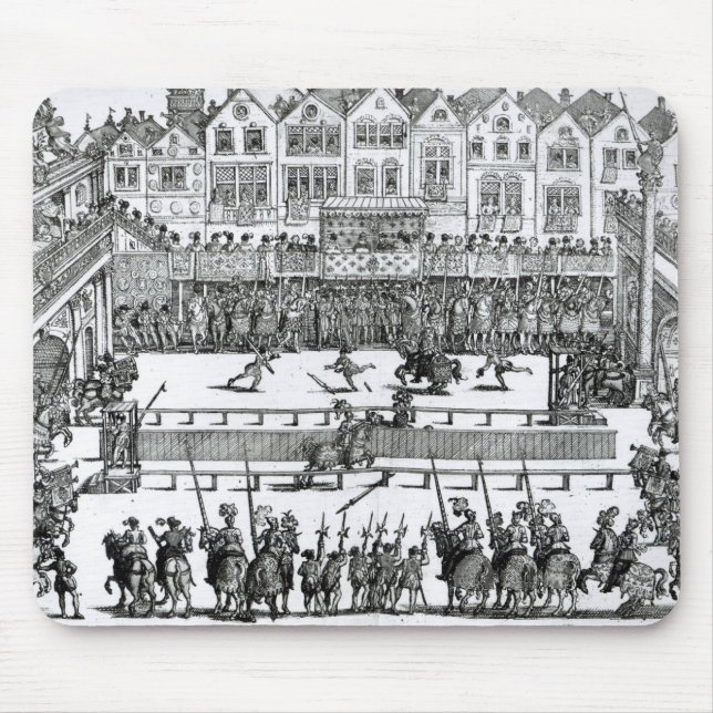A Jousting Scene Mouse Mat (Front)