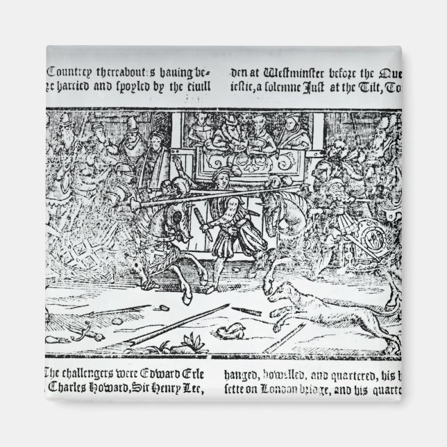 A Jousting Tournament Magnet (Front)