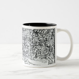 A Jousting Tournament Two-Tone Coffee Mug
