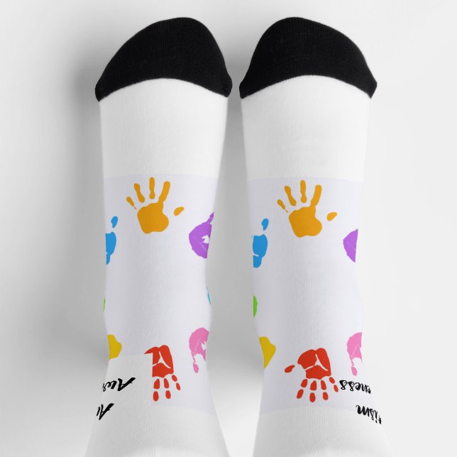 A Joyful Celebration of Autism Awareness" Socks (Top)