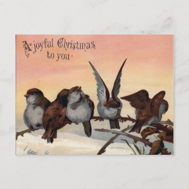 A Joyful Christmas Holiday Postcard (Front)