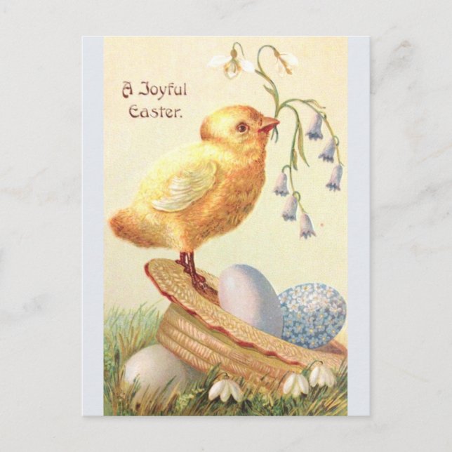 A Joyful Easter ... Vintage Easter Card (Front)