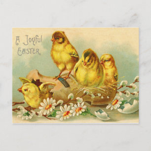 A Joyful Easter Vintage Postcard