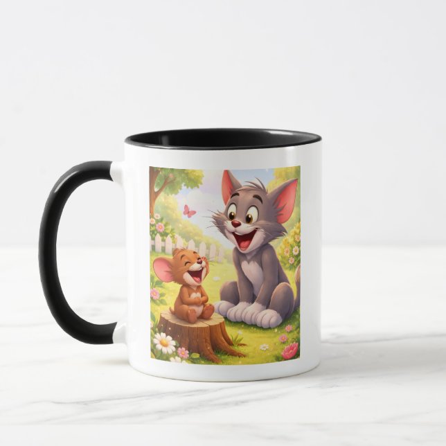 A Joyful Pause in the Garden Mug (Left)