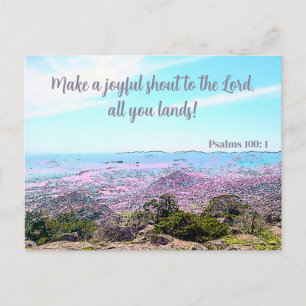 A Joyful Shout Mountains Postcard