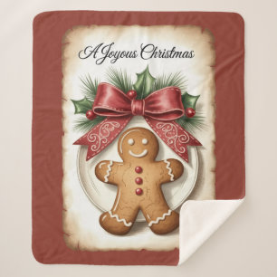 A Joyous Christmas Sherpa Blanket